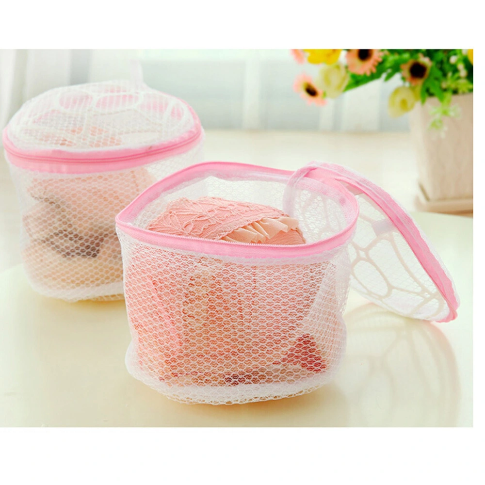 3pcs Mesh Laundry Bags for Bra Zippered Travel Clothing Washing Bags for Underwear Lingerie(White)