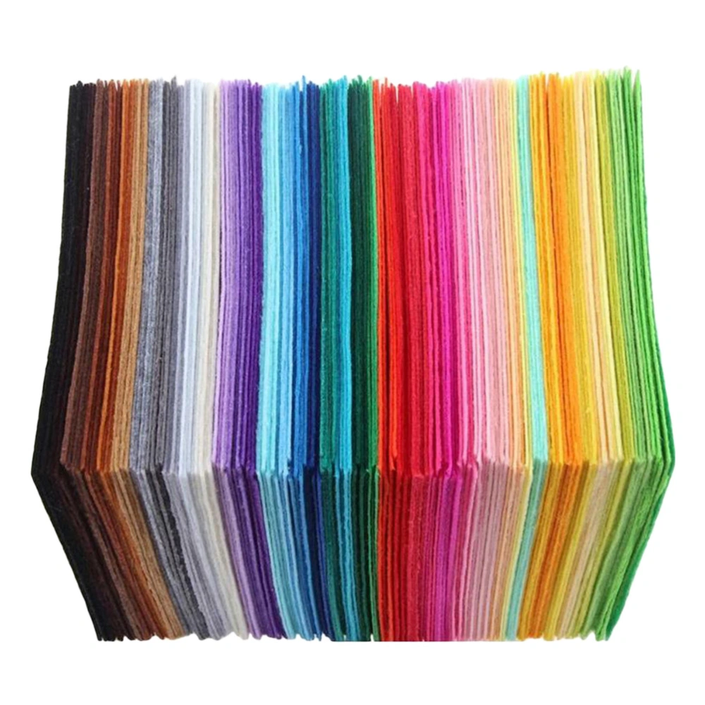 40pcs 10x15cm Multicolour Nonwoven Fabric Sheets Children DIY Handmade Craft Work Material Accessories (Random Colors)