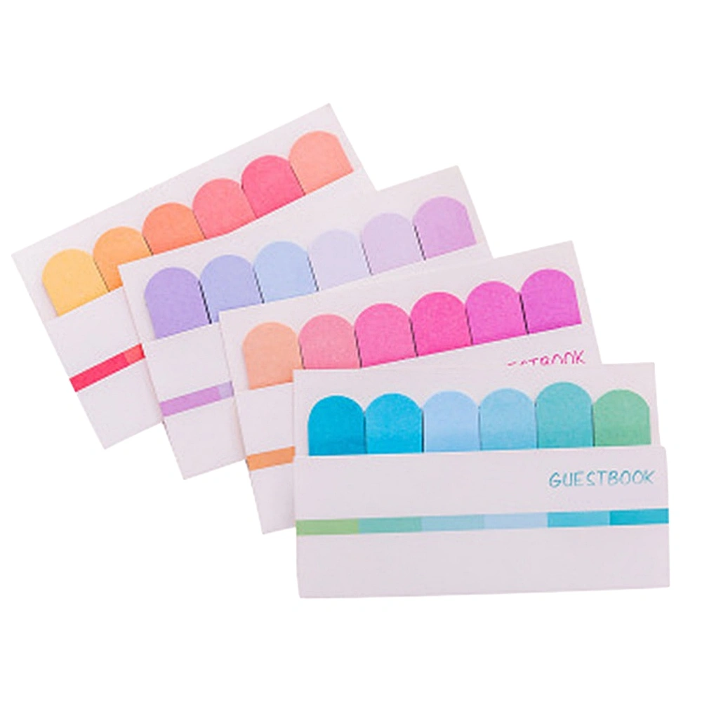 8pcs Gradient Color Schedule Sticker Memo Sticker Practical Convenient Sticker for Home Office School