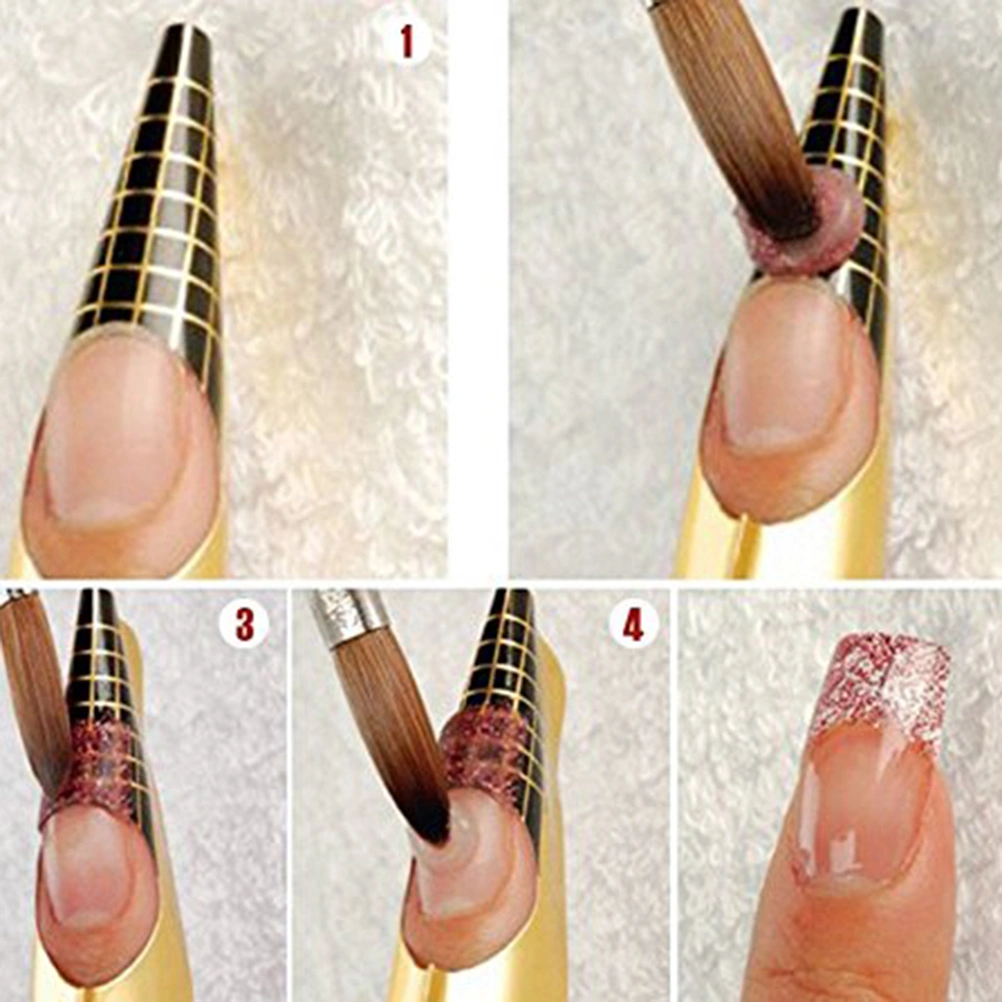 100pcs Nail Form Nail Art Guide Stickers for Acrylic UV Gel Nail Tips Manicure Extension Tool