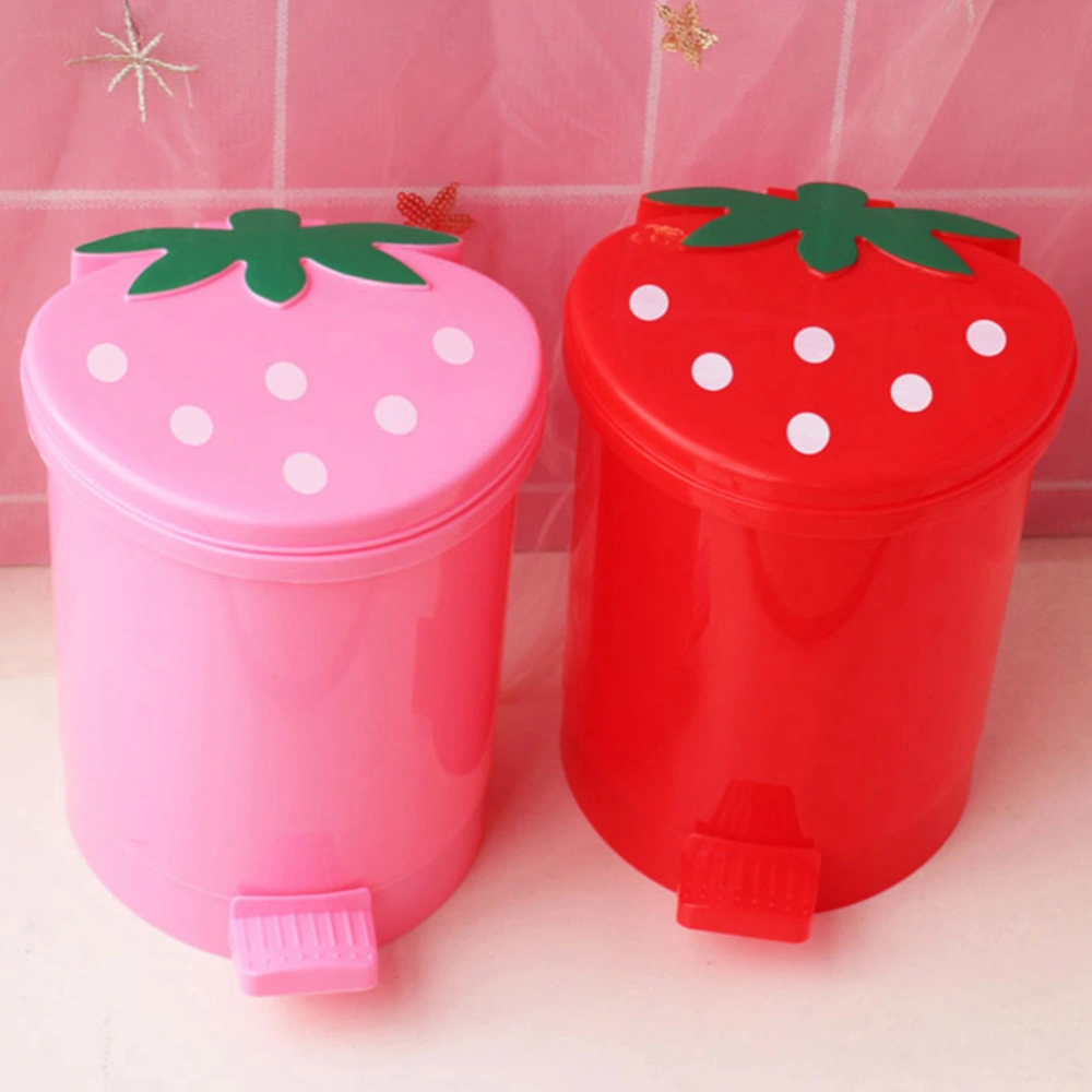 2Pcs Household Trash Cans Wear-resistant Trash Buckets Convenient Trash Bins Office Accessory