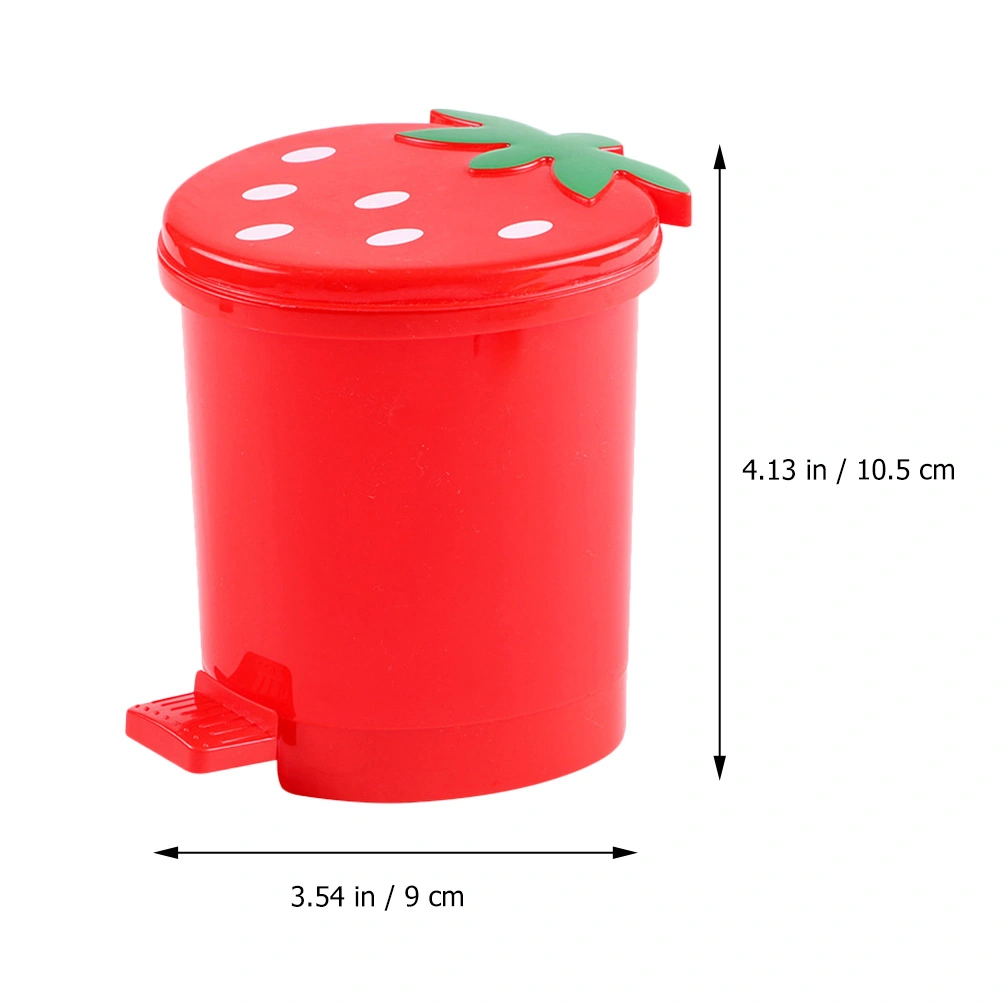 2Pcs Household Trash Cans Wear-resistant Trash Buckets Convenient Trash Bins Office Accessory