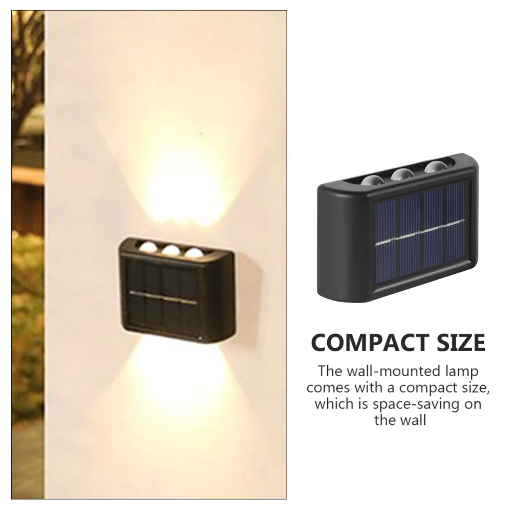 Outdoor Solar Wall-mounted Lamp Waterproof Solar Energy Lamp Garden Wall Light