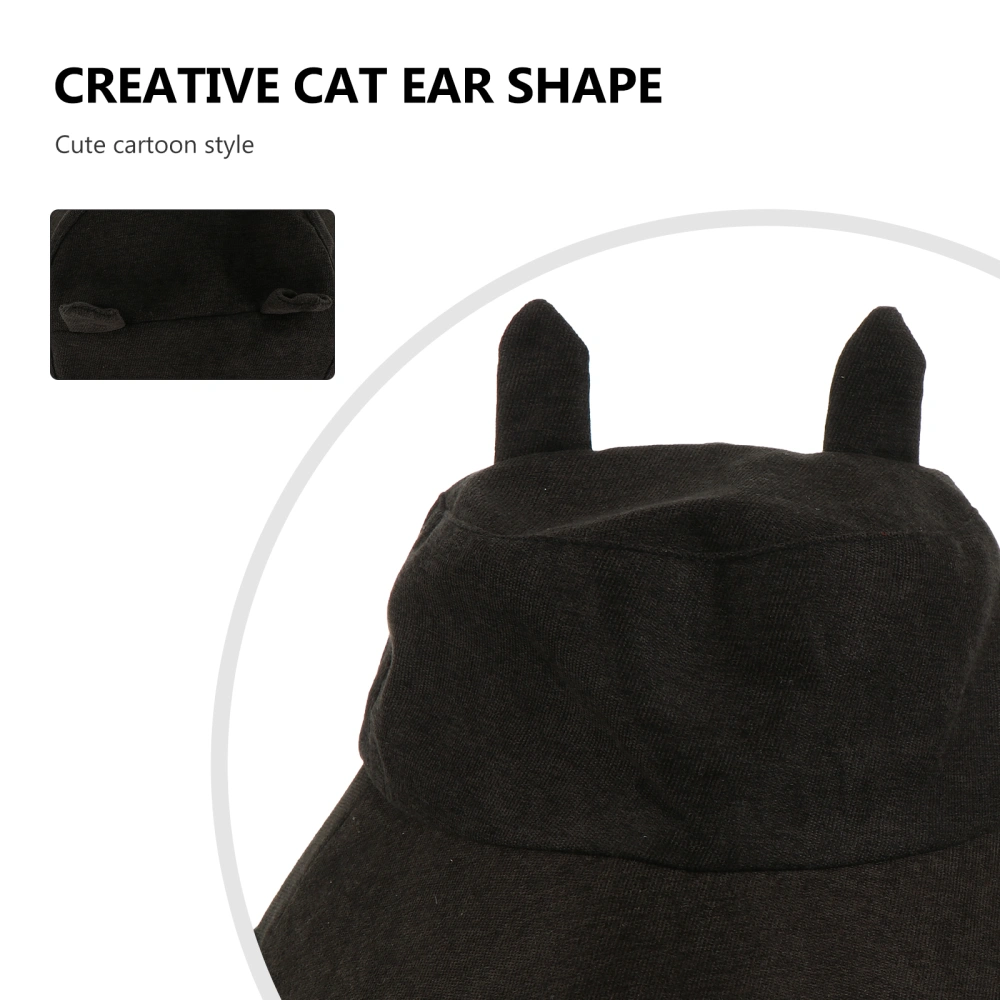 1Pc Sun Protection Cat Ear Fisherman Hat Cartoon Modeling Fisherman Hat