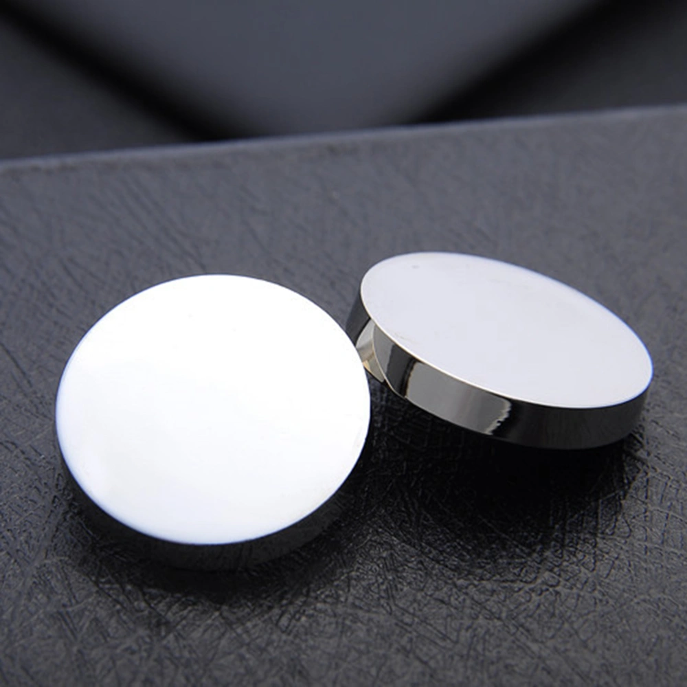 20pcs Metal Coat Buttons Coat Flat Buttons Coat Sewing Buttons Costume Decorative Buttons (Silver)