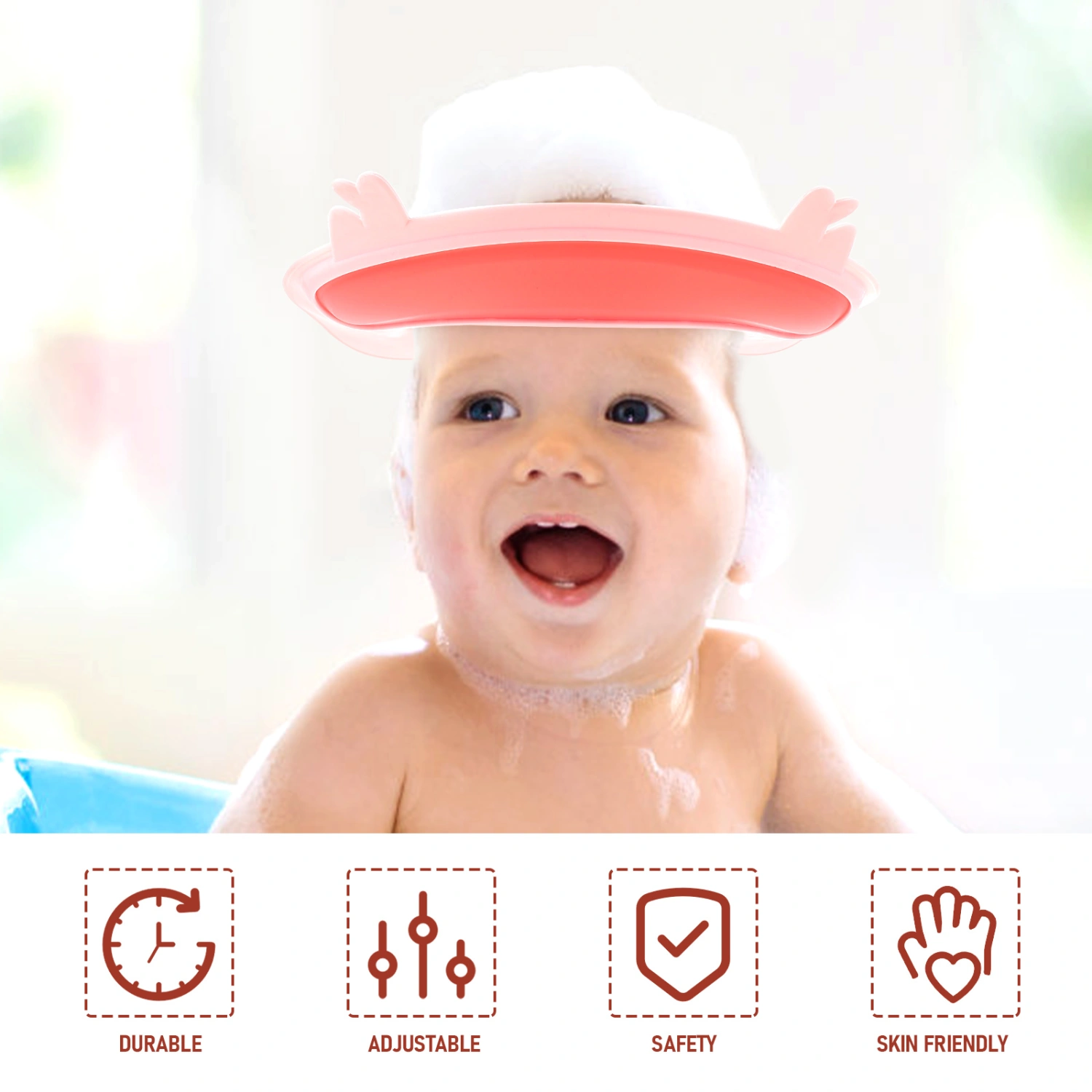Infant Shower Hat Plastic Shower Hat Toddler Showering Hat Baby Shower Hat Toddler Bath Tool