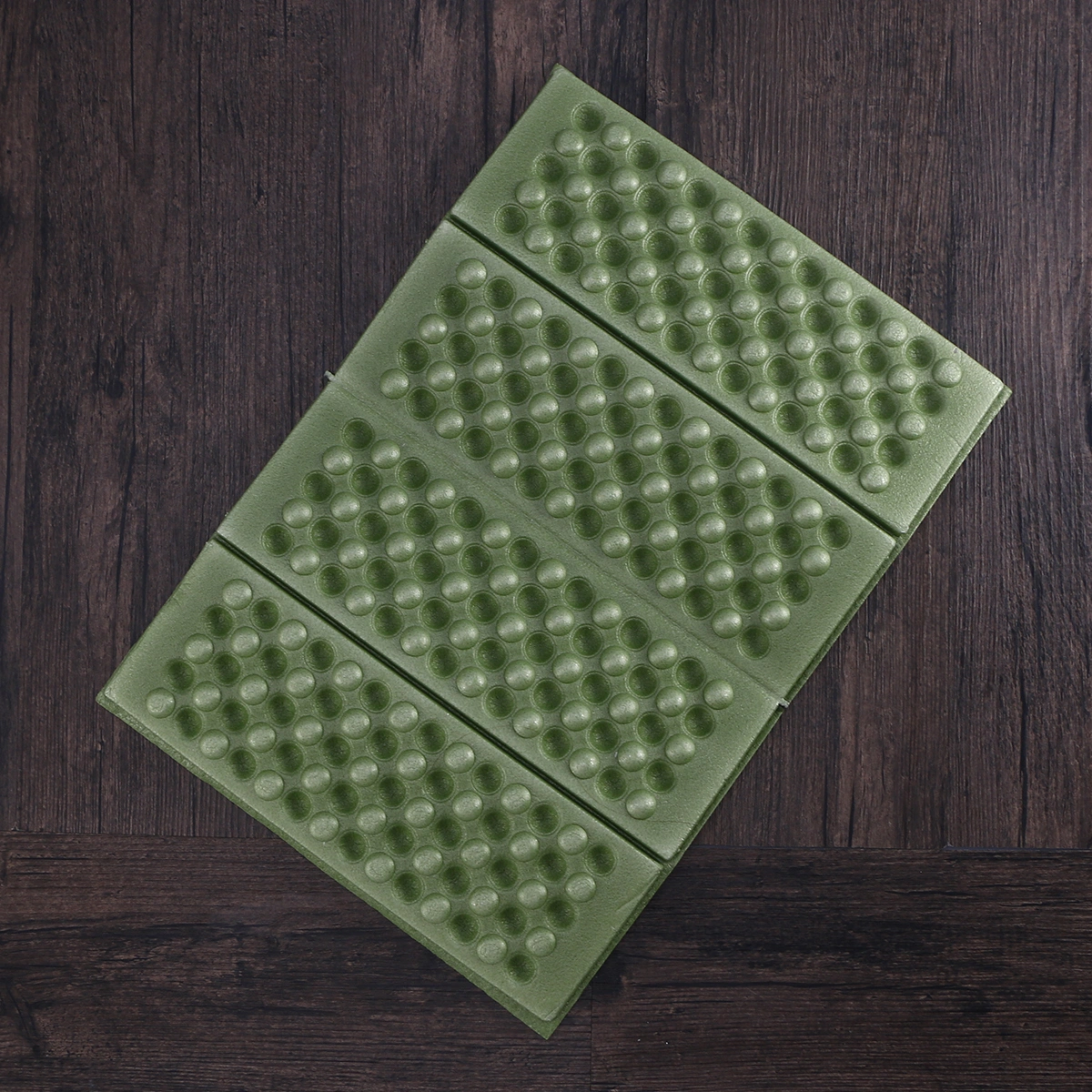 2 PCS Moisture-proof Folding XPE Pads Mat Heat-resistant Cold-resistant Cushion Seat with Storage Bag for Camping Park Picnic (Green)