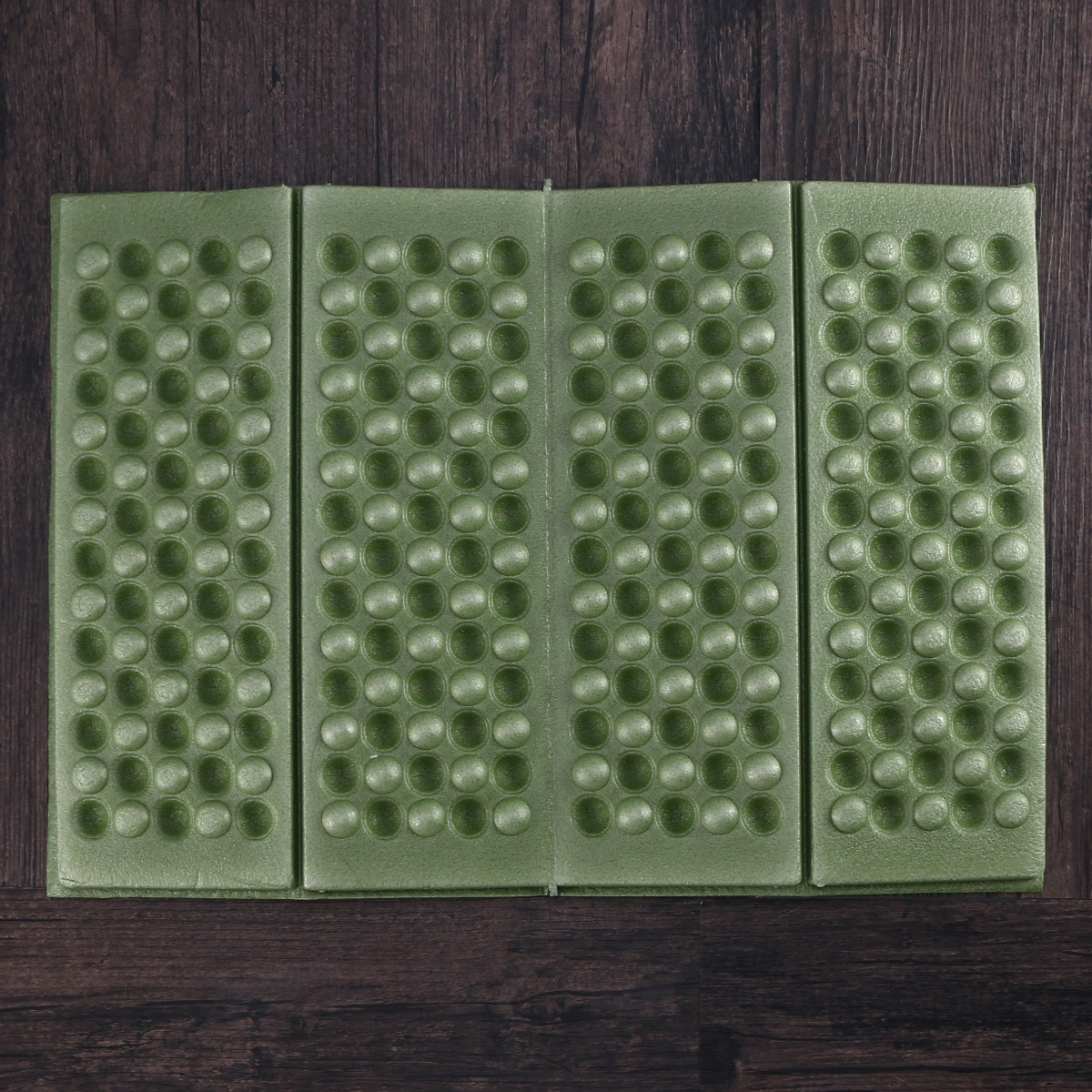 2 PCS Moisture-proof Folding XPE Pads Mat Heat-resistant Cold-resistant Cushion Seat with Storage Bag for Camping Park Picnic (Green)