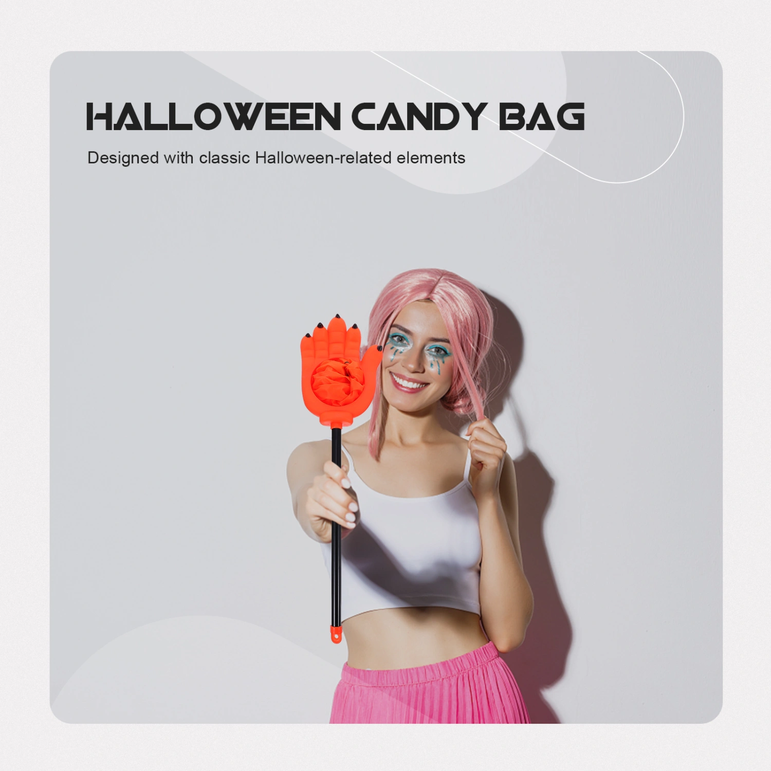 1Pc Halloween Candy Storage Bag Chic Candy Storage Pouch Portable Gift Pouch