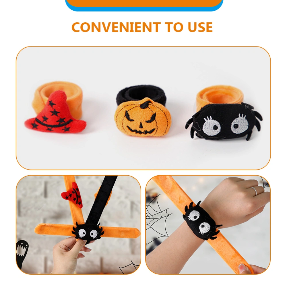 6pcs Kids Slap Bracelets Slap Wristband Kids Slap Bands Halloween Party Prop