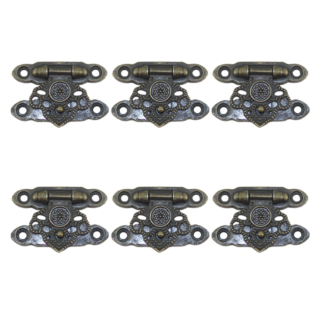 16pcs Decorative Clip Clasp Zinc Alloy Lock Catch Latches Hasps for Jewelry Chest Box Suitcase Bronze