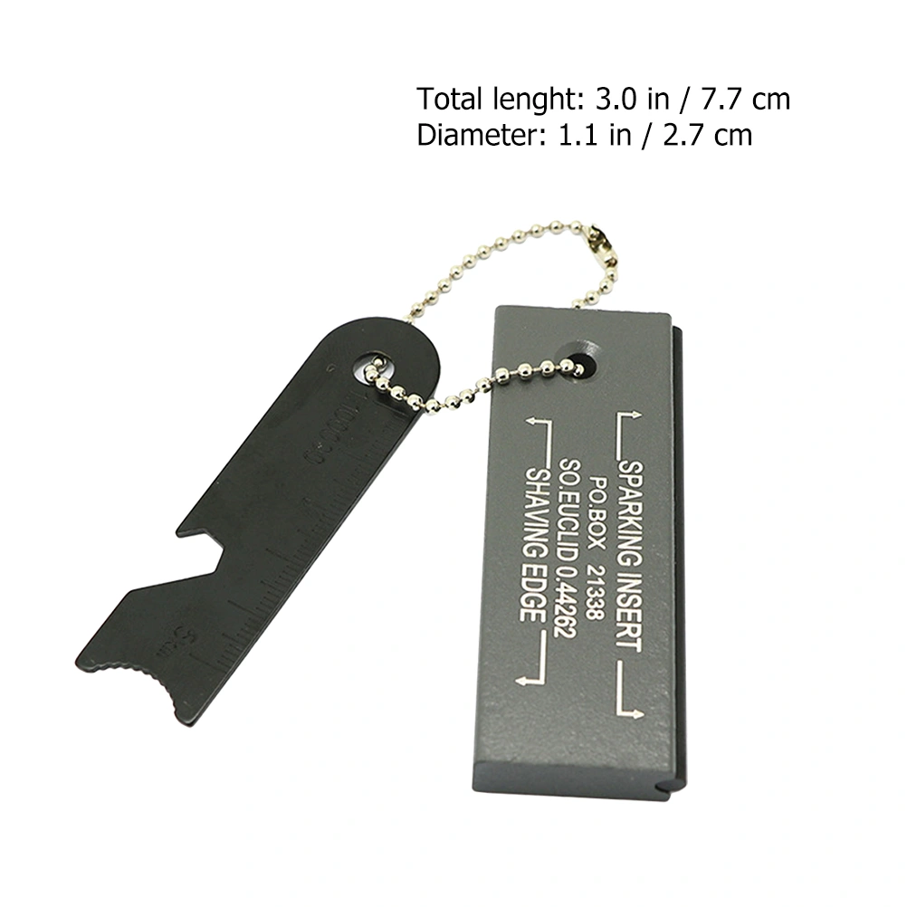 2Pcs Outdoor Survival Fire Starters Magnesium Flint Scrapper Stone Fire Lighter