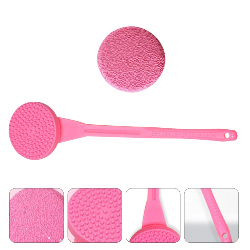 1 Set of Long Handle Detachable Dual Use Bathing Brush Massage Shower Brush