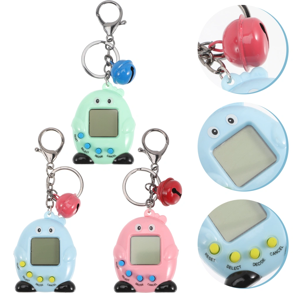 3Pcs Game Machine Electronic Pets Toys Adorable Mini Hand-Hold Toy Gift for Kids