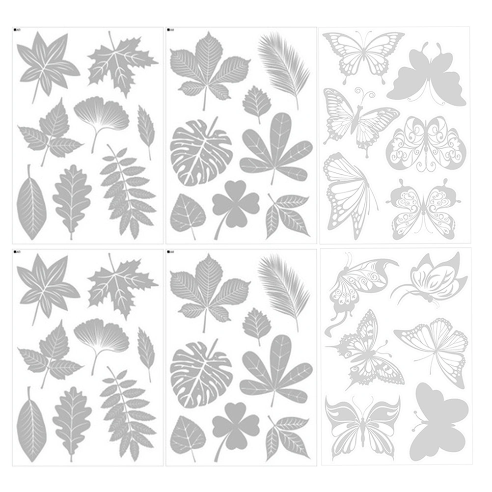 2 Sets Anti-collision Window Clings Practical Stickers Birds Alert Window Decal