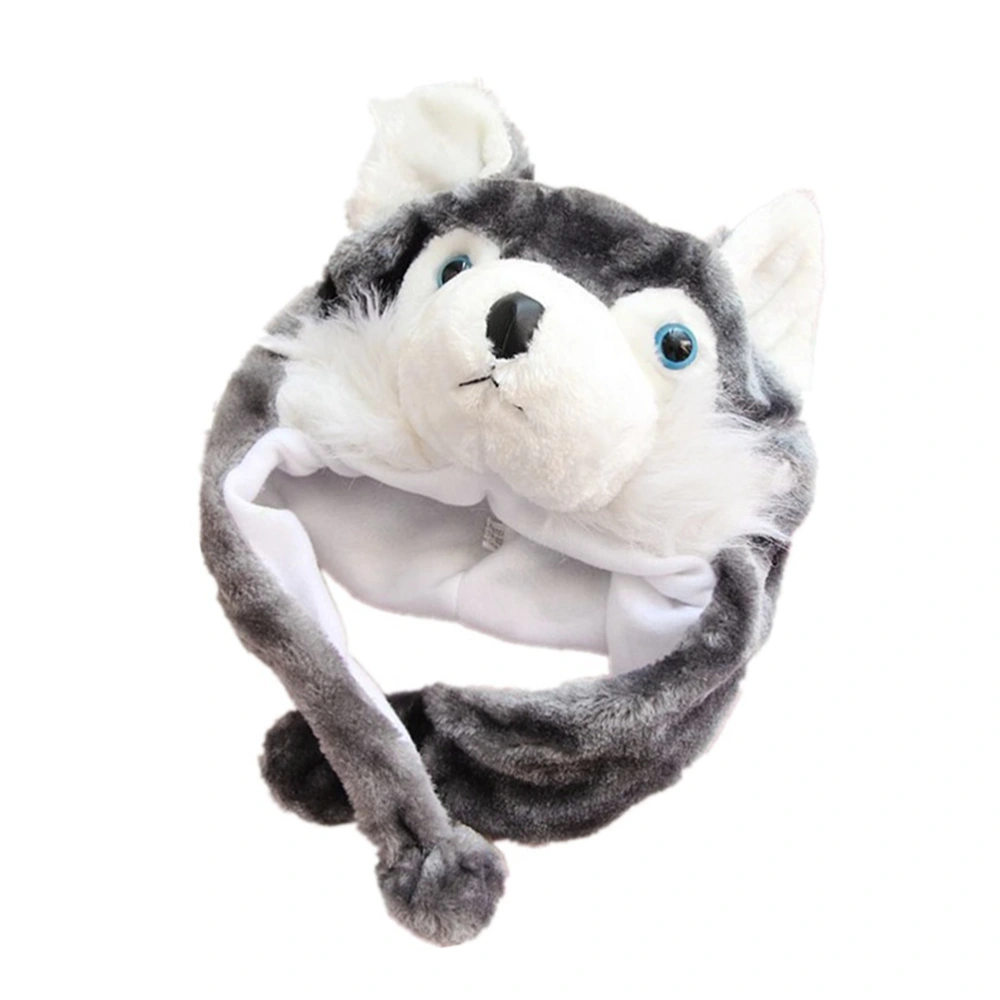 Funny Fashion Children Kids Cartoon Animal Hat - Grey (Huskie)