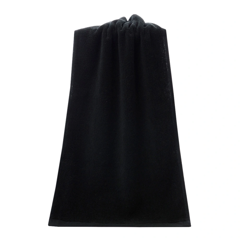 Cotton Black Color Face Towel Bath Towel Fast Drying Water Absorption Towel 35x75cm