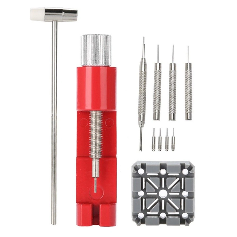 11 Pcs/Set Adjustable Watch Band Link Pin Remover Kit Watch Repair Hammer Punch Remover Set Removal Tool Set for Watchmaker