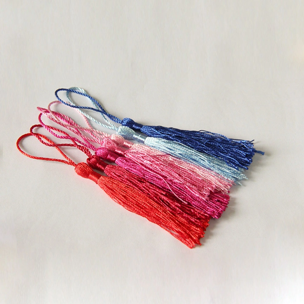 120pcs Chinese Knot Tassels Pendant with Loop DIY Crafts for Jewelry Making Bookmark Keychain Curtain (Mixed Pattern)