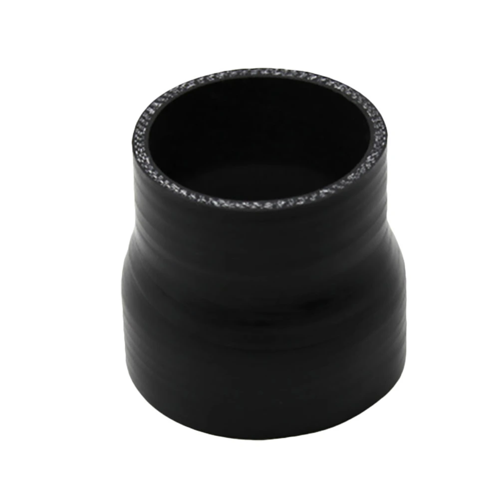 1pc Silicone Reducer Hose Auto Water Pipes Tube Variable Diameter Silicone Pipe from 2.25 Inches Change to 3 Inches for Car (Black 7.6x7.6cm)