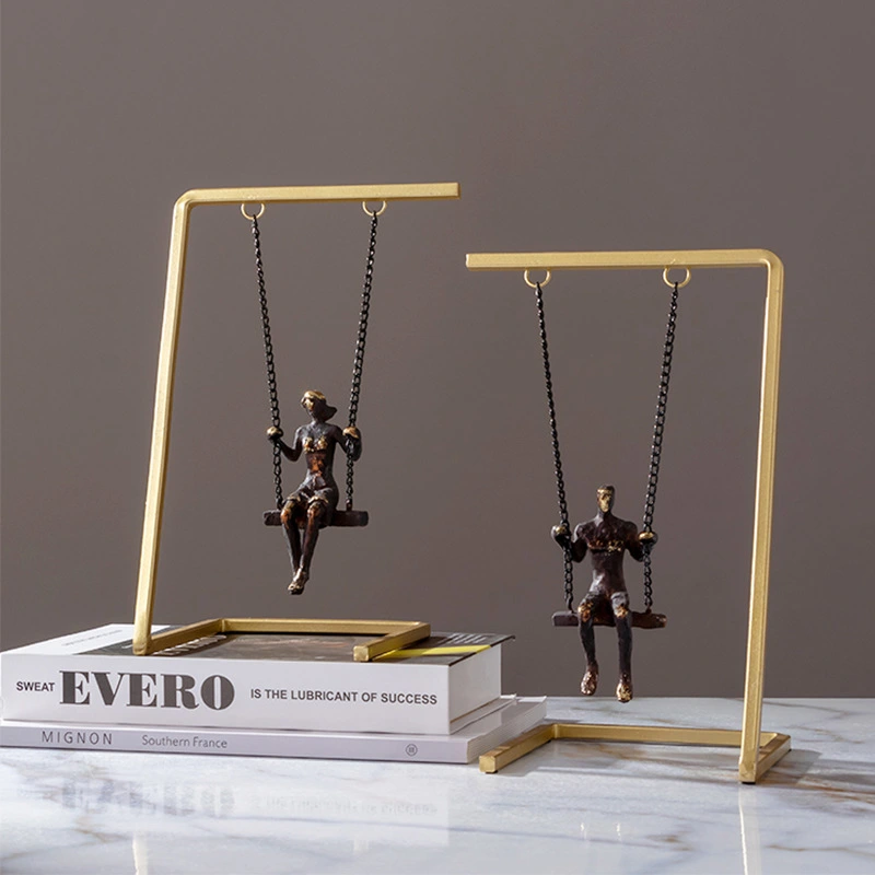 Metal To Swing Couple Study Office Decorations Ornaments