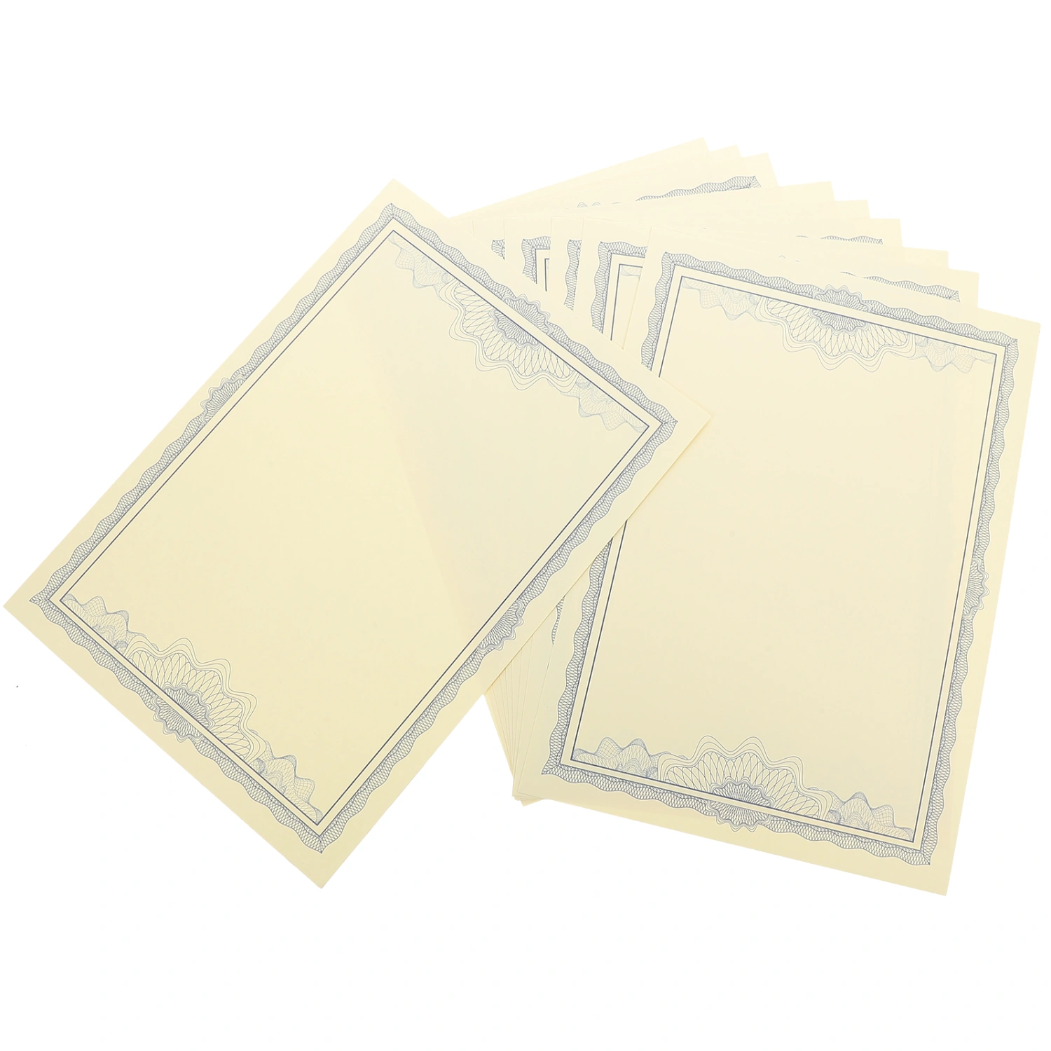 10 Sheets of School Certificate Paper Graduate Certificate Paper Blank Honor Paper Printable Blank Paper