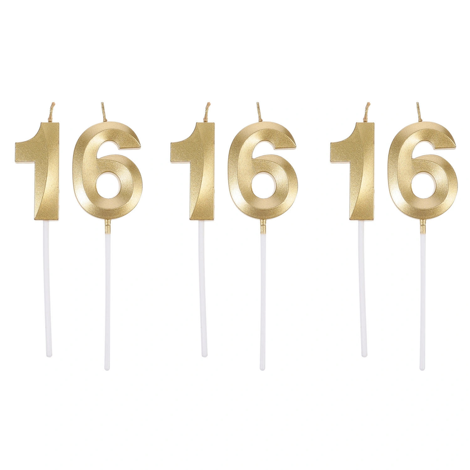 1 Set 16th Birthday Candles Number 1 6 Candles Cake Numeral Candles Cake Decor