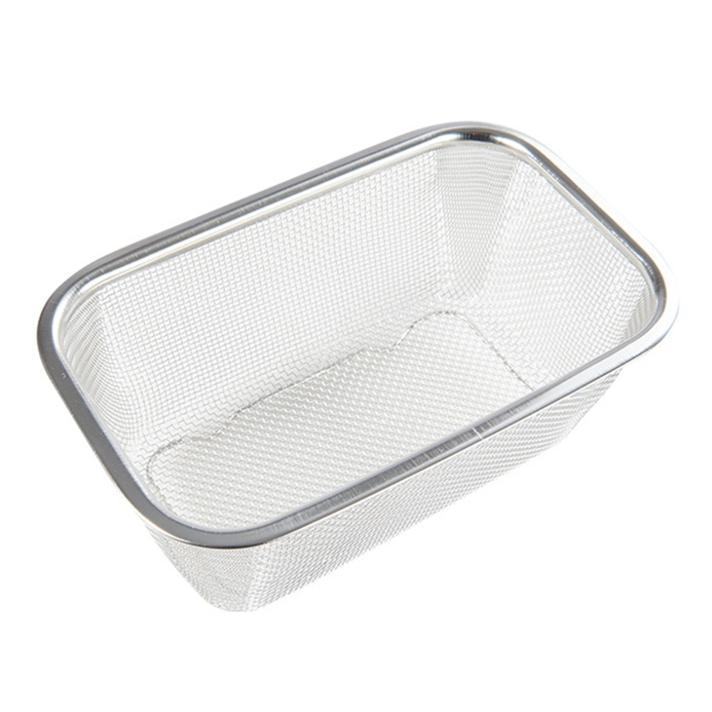 1Pc Sturdy Stainless Steel Drain Basket Vegetable Washing Basket Kitchen Gadget