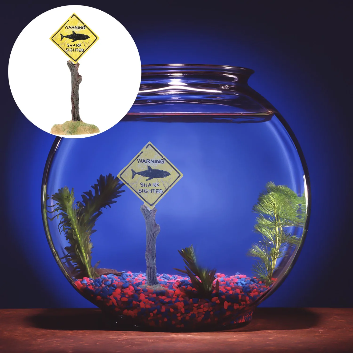 1Pc Aquarium Decoration Yellow Board Aquarium Decor Aquarium Landscape Craft