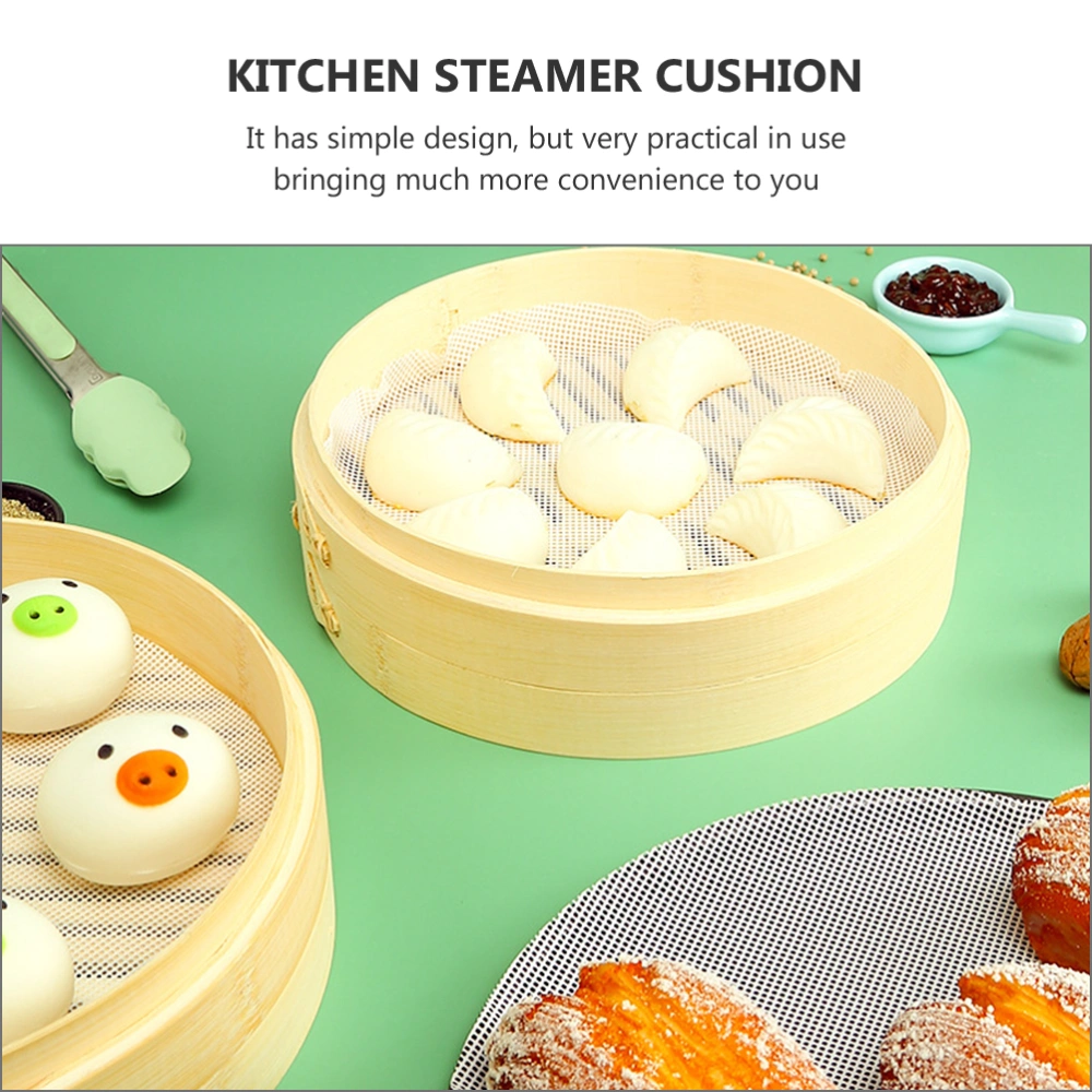 10pcs Kitchen Steamed Bread Pad Silicone Steamer Mat Kitchen Baking Supply