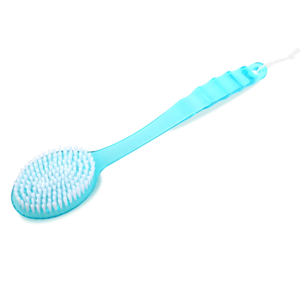 PIXNOR Bath Shower Back Brush Exfoliating Body Brush with Long Handle (Blue)