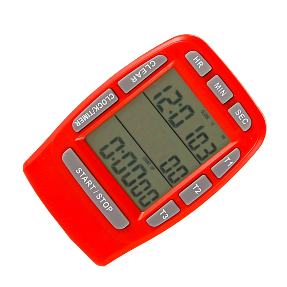 Kitchen Timer Kitchen Timer Stopwatch Kitchen Cooking Timer Plastic Timer (Red)