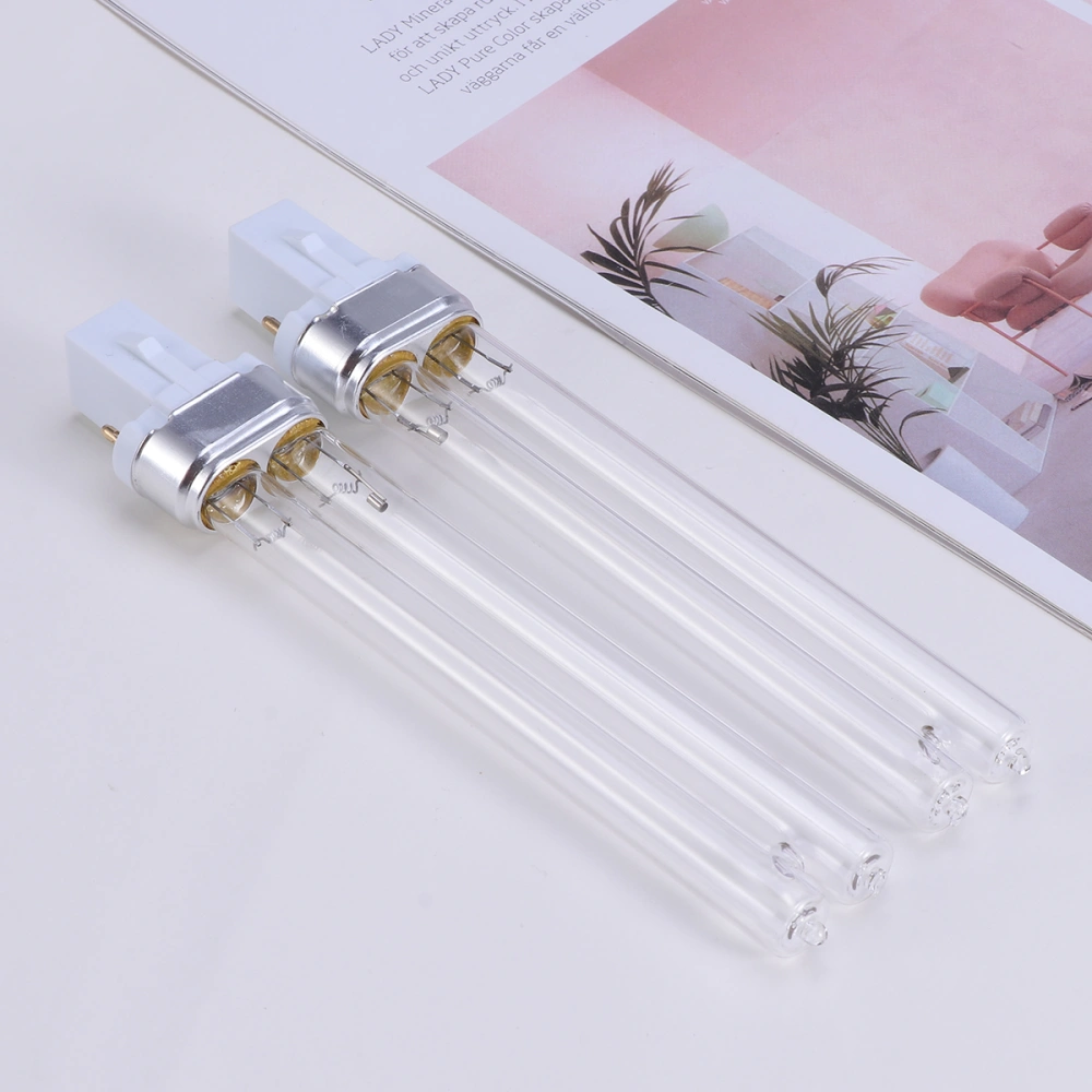 2pcs 11W Ultraviolet UV Disinfection Light Lamps UV Sterilization Light Bulbs for Sterilizer Fish Tank (G23 Lamp Base)