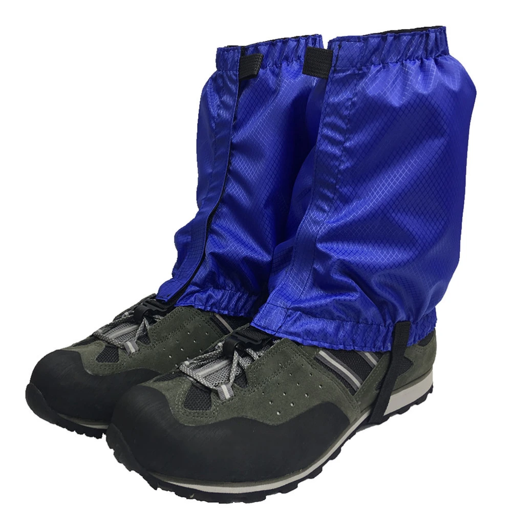 1 Pair Snow Gaiters Lightweight Waterproof Ankle Gaiters for Outdoor Hiking Walking Climbing (Blue)