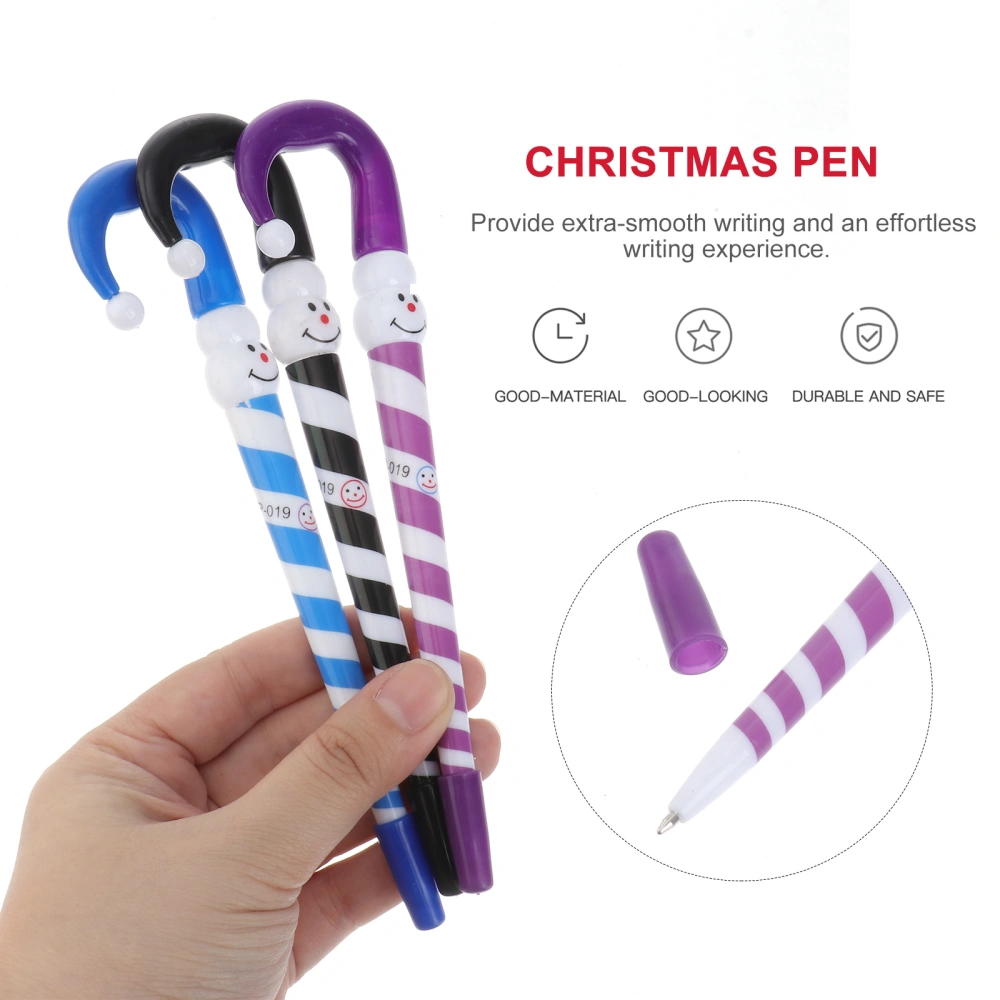 3PCS Christmas Clay Pen Ball Pen School Supplies for Pupil Kid Children (Random Color)