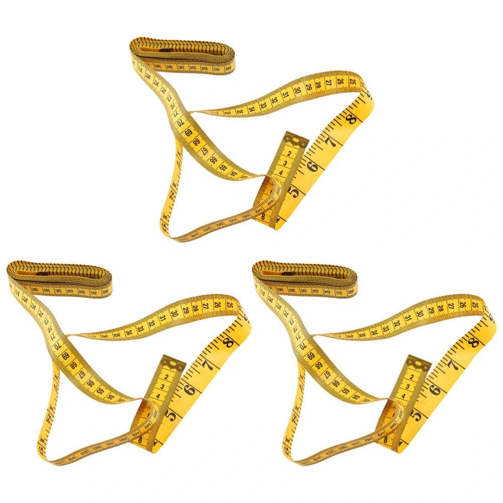 3pcs Dual-sided Tape Measure Flexible Tape Measure Portable Tape Measure