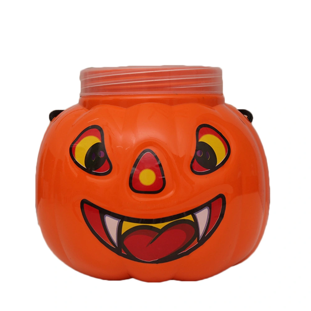 Halloween Portable Pumpkin Bucket With Lid Children Pumpkin Candy Holder Party Favors Supplies