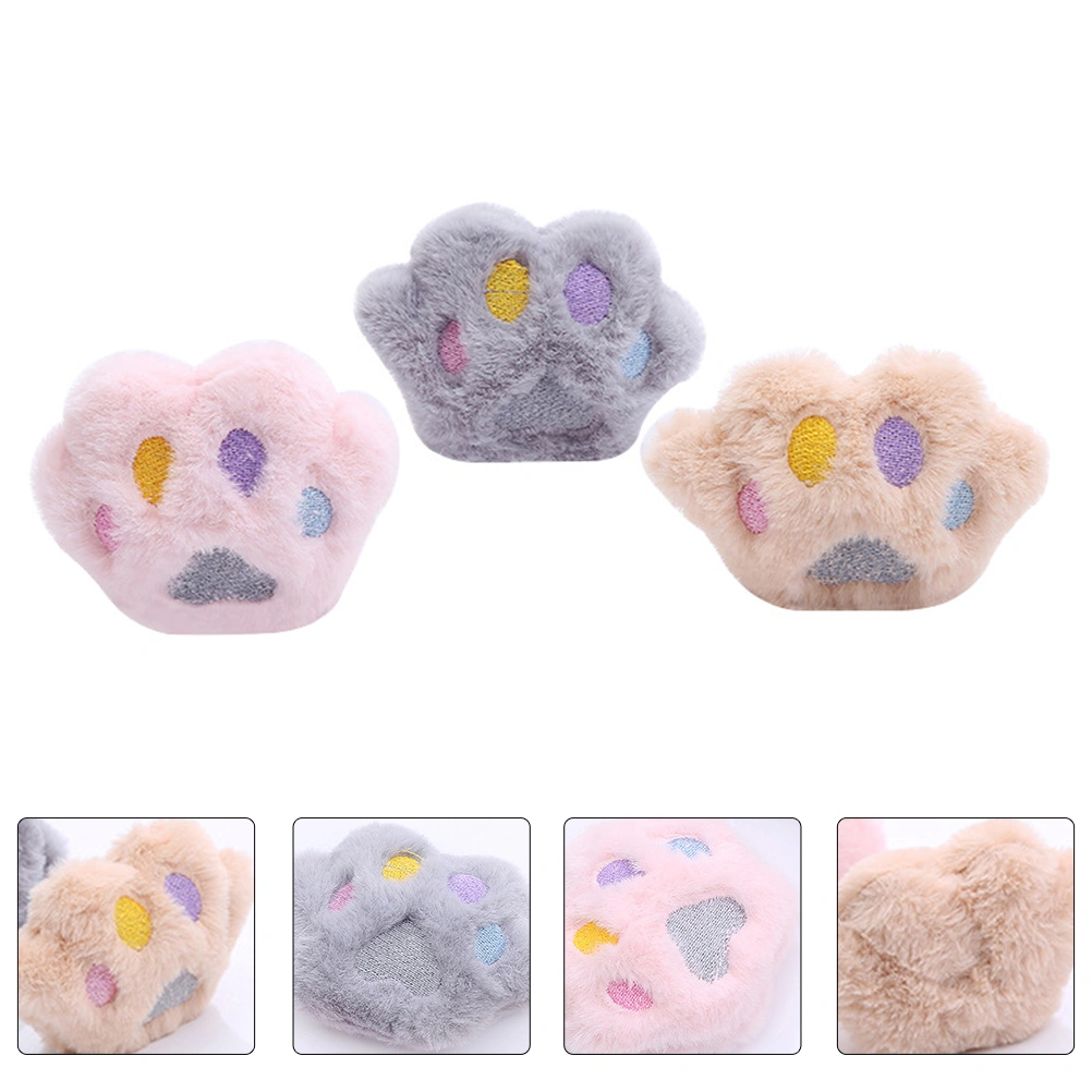 6PCS Funny Cat Plush Plaything Lovely Cat Claw Catnip Plush Toy Pet Cat Supply