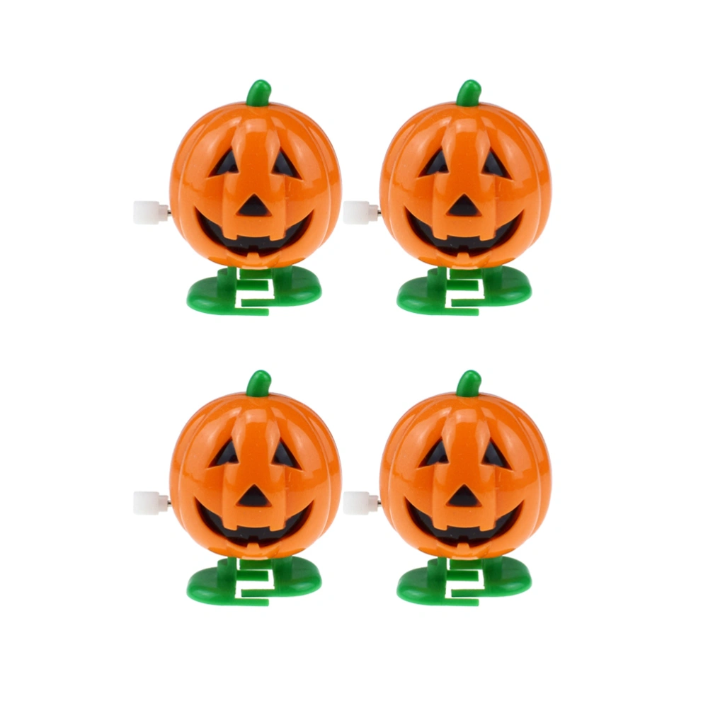 6pcs Wind-up Toy Clockwork Walking Smile Face Pumpkins Holiday Halloween Party Favor