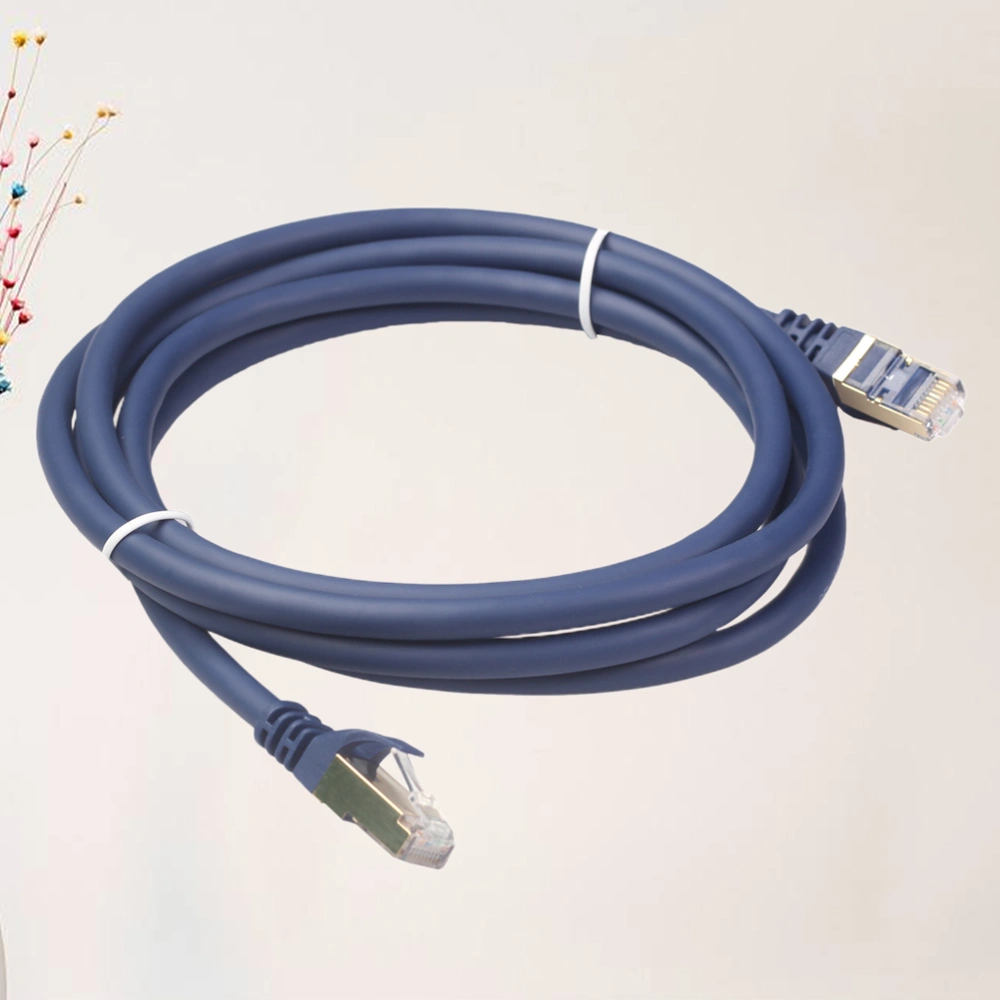 1.8 Meter CAT8-1 Network Cable RJ45 Ethernet Network Wire Router Internet Connection Cable (Blue)