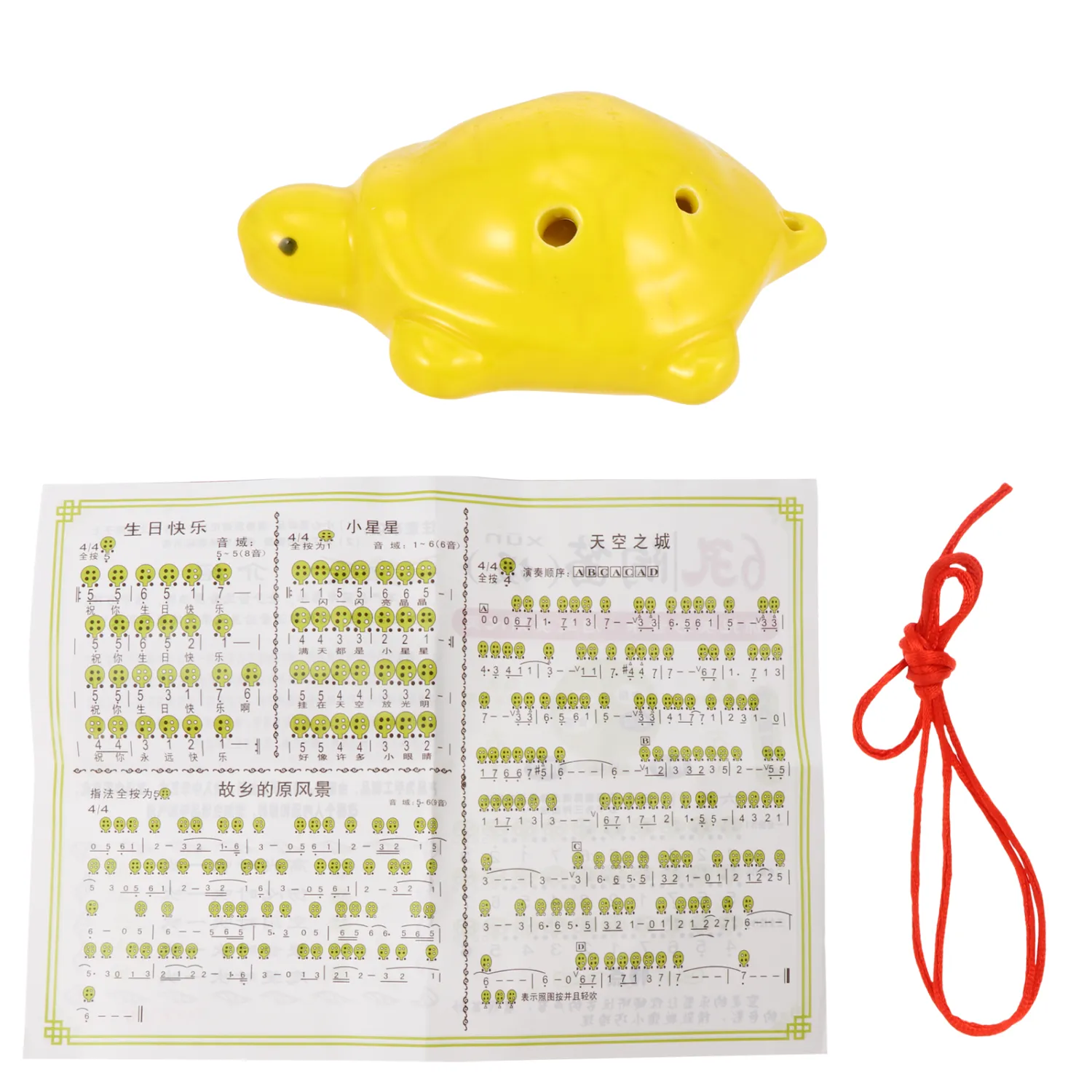 1 Set Ocarina Flute Turtle Shape Ocarina Adorable Ocarina Flute Beginner Ocarina