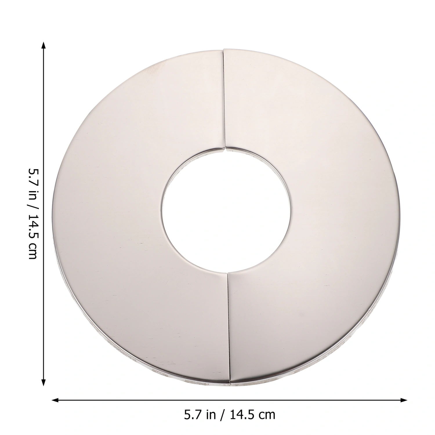 2pcs Practical Water Pipe Covers Stainless Steel Wall-mounted Water Pipe Cover