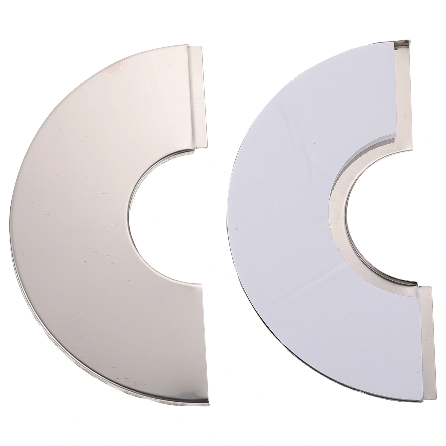 2pcs Practical Water Pipe Covers Stainless Steel Wall-mounted Water Pipe Cover