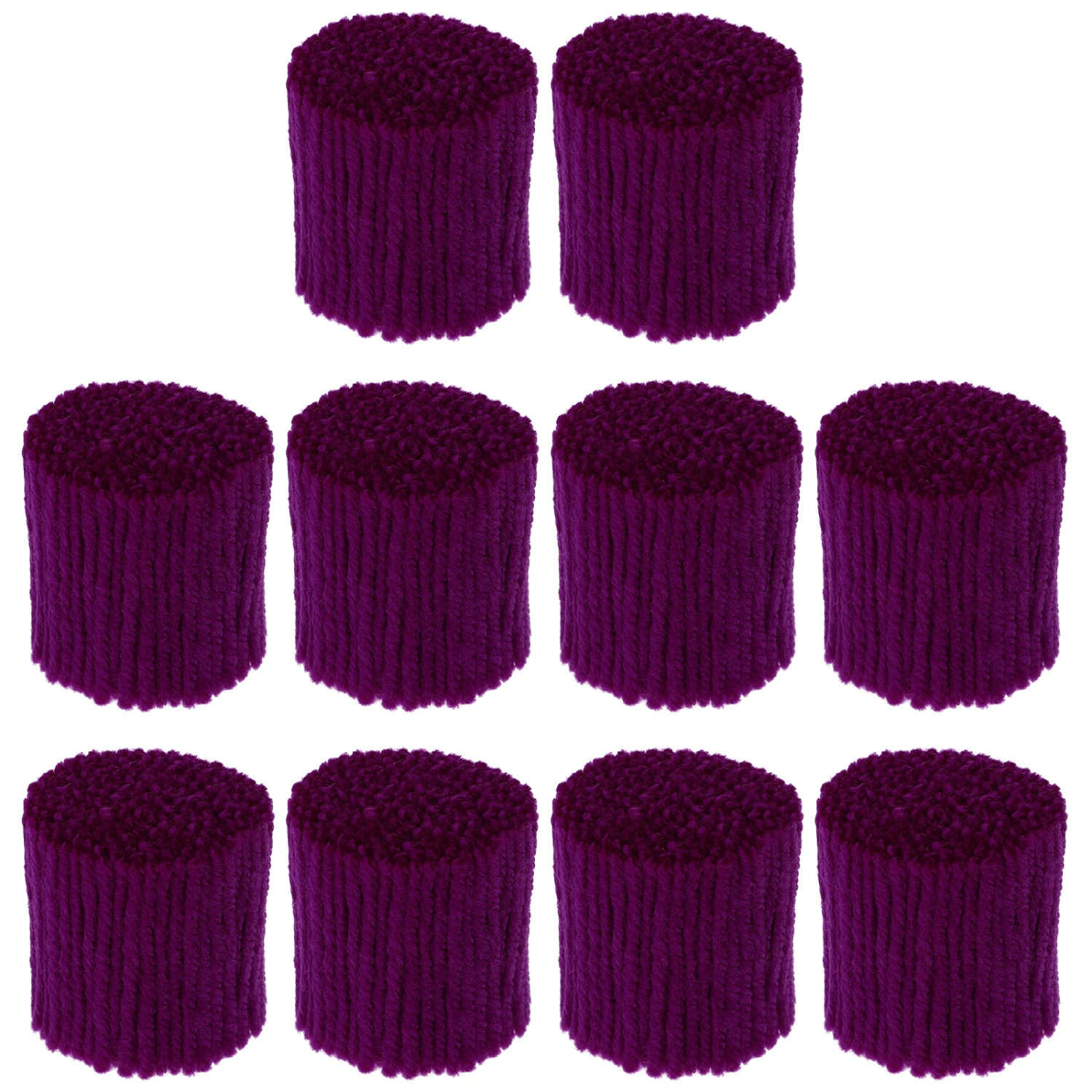 10 Rolls Latch Hook Rug Yarn Practical Latch Hook Wool Yarn DIY Knotted Rug Yarn