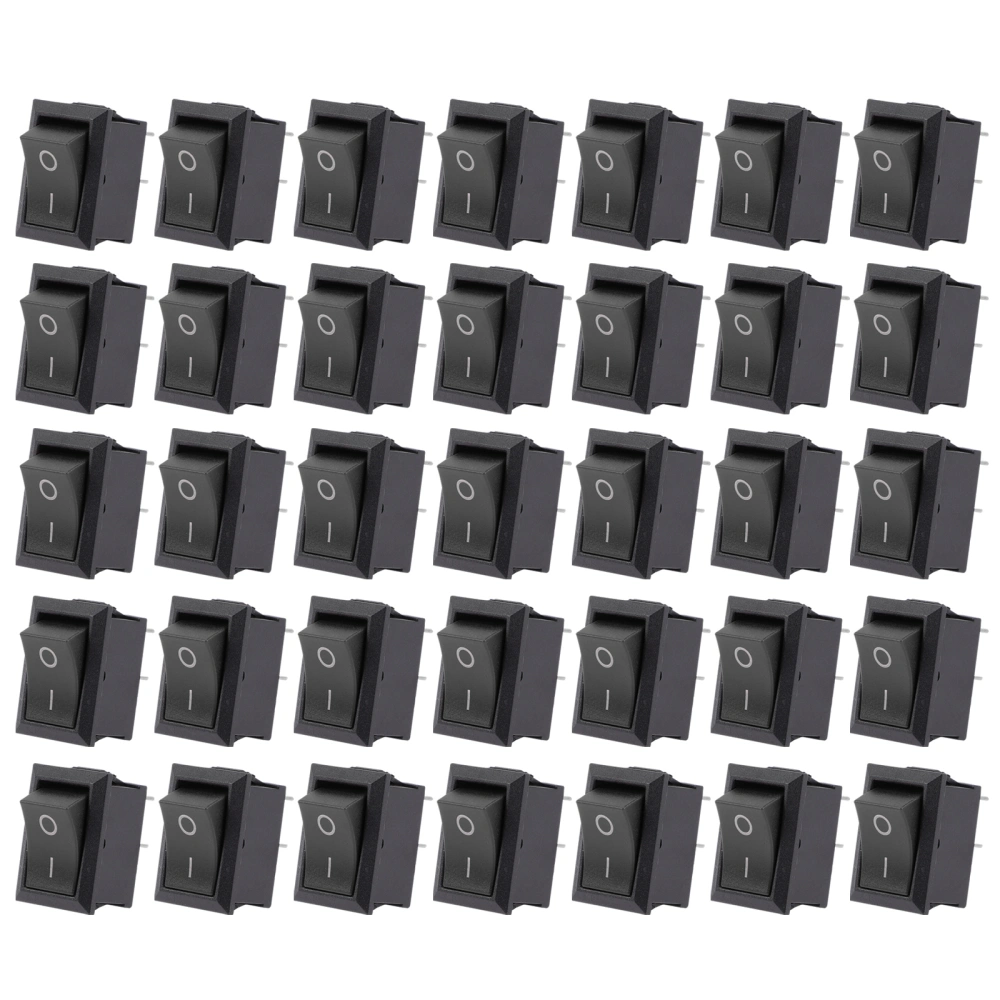 35pcs Toggle Power ON-Off Switch 2 Pin 250VAC/6A Switch for Electrical Products Appliances