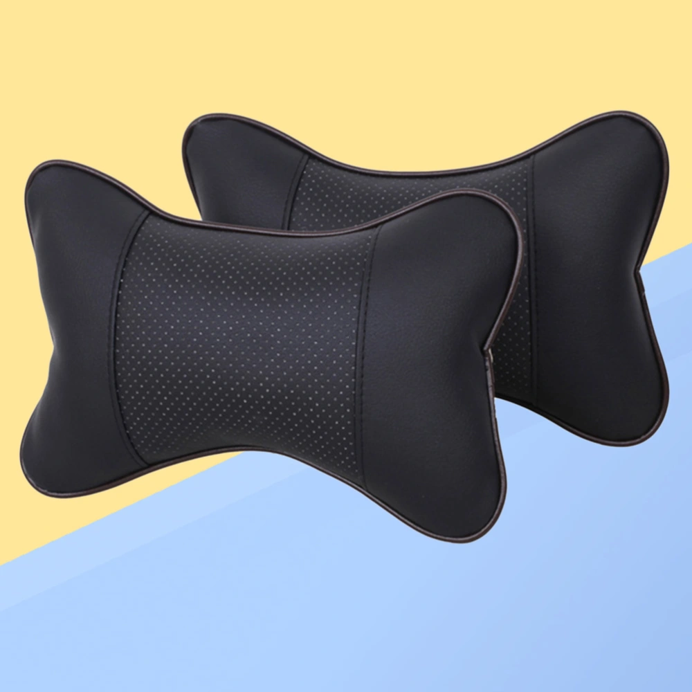 Breathable Neck Pillow Neck Support Cushion Back Cushion Head Neck Rest Cushion for Car (Black)