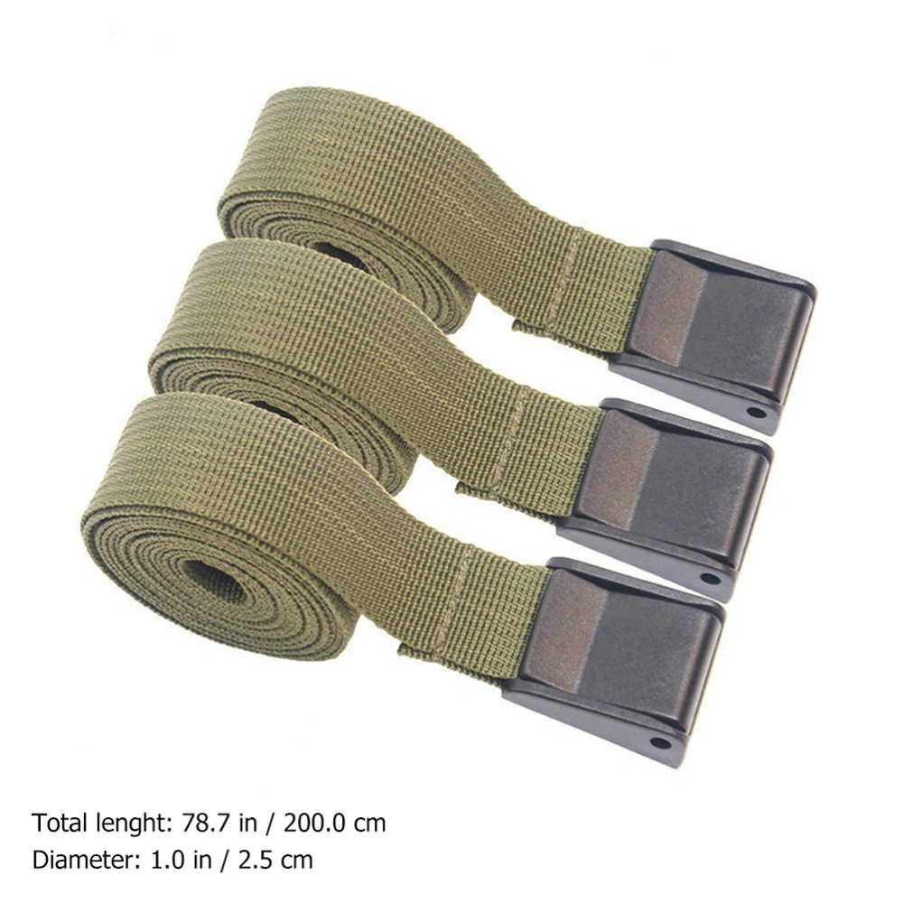 3pcs Tie Down Straps Practical Cargo Tie Straps Durable Camping Tie Straps