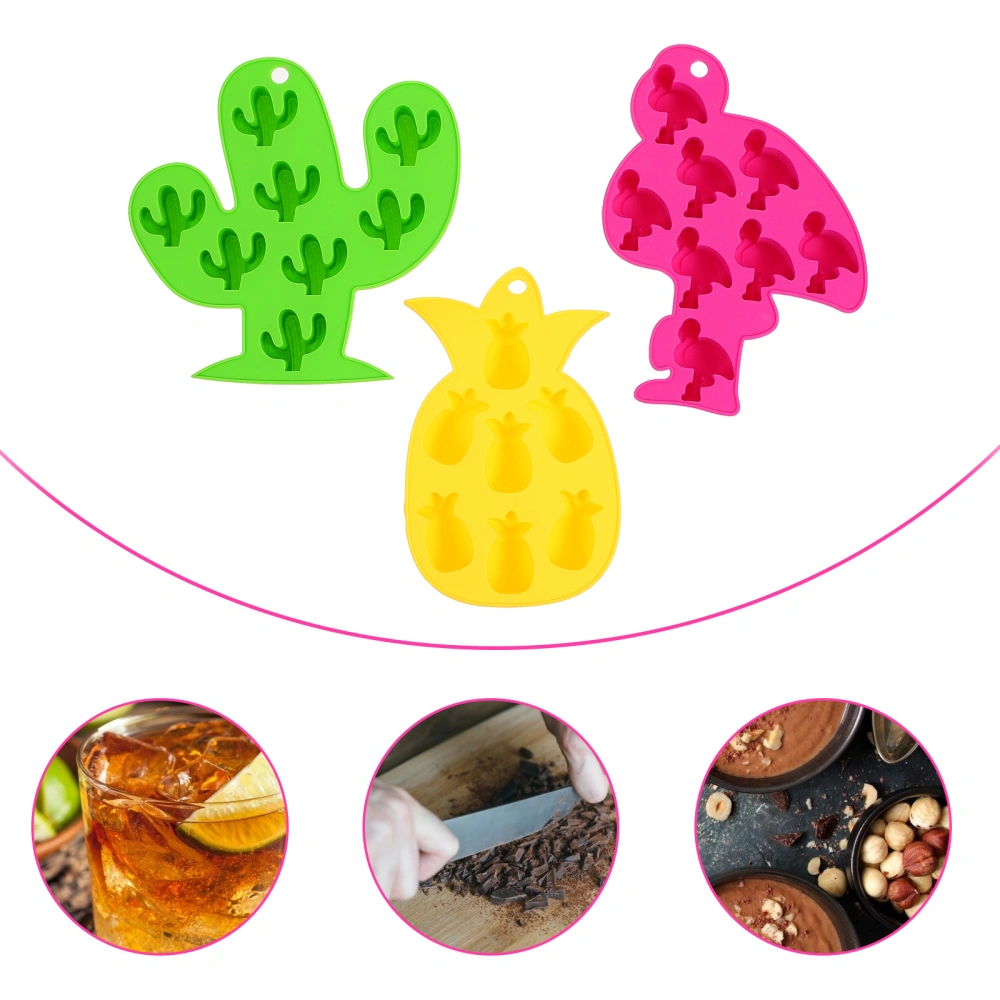 3pcs Silicone Ice Molds  Cavities Homemade Ice Mold Free Silicone Frozen Model