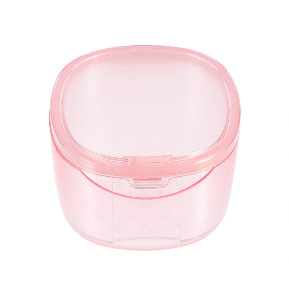 Portable Denture Case Professional Denture Container Cleaning Retainer Case Denture Accessory