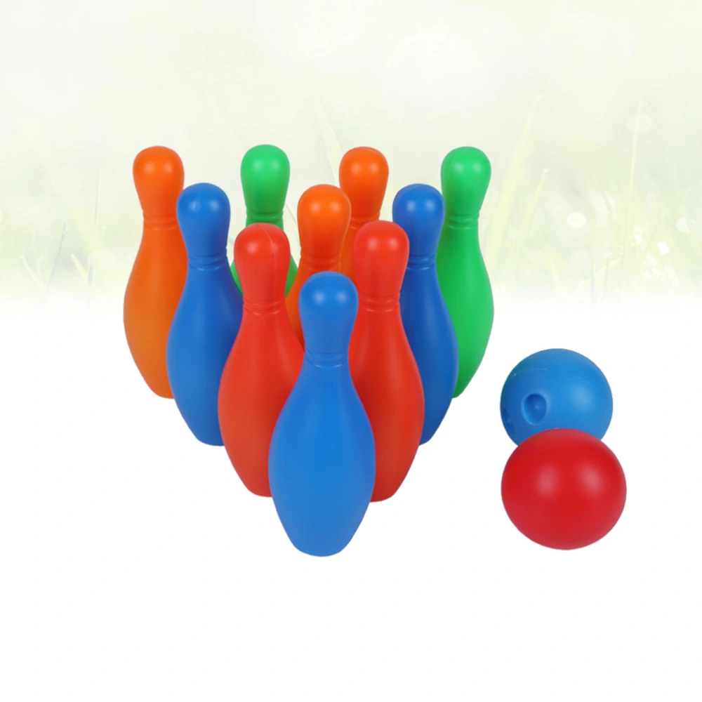 1 Set Bowling Toy Funny Mini Bowling Game Educational Toy for Kid Baby Child (Bottles Of 11 Cm High)